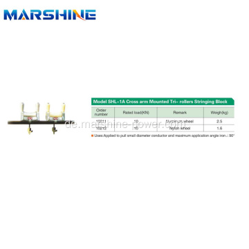 Crossarm-Tri-Roller-Block